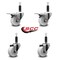 Service Caster 3'' Nylon Swivel 1'' Expanding Stem Caster Set 2 Total Lock Brakes, 4PK SCC-EXTTL20S314-NYS-2-S-2-1 - alternate 3